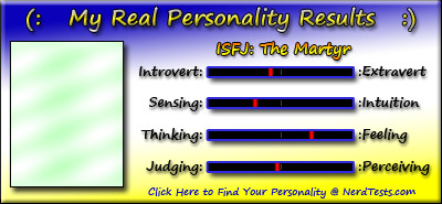 Take the Fun Personality Test @ NerdTests.com