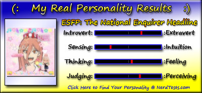 Take the fun personality test @ NerdTests.com.  Click here!