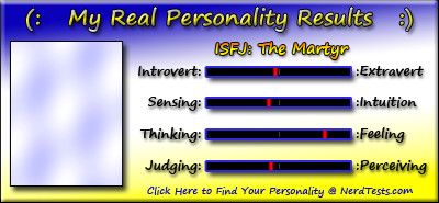 Take the Fun Personality Test @ NerdTests.com