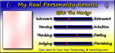 Take the Fun Personality Test @ NerdTests.com